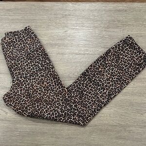AFRM Leopard Print Leggings in Brown and Black